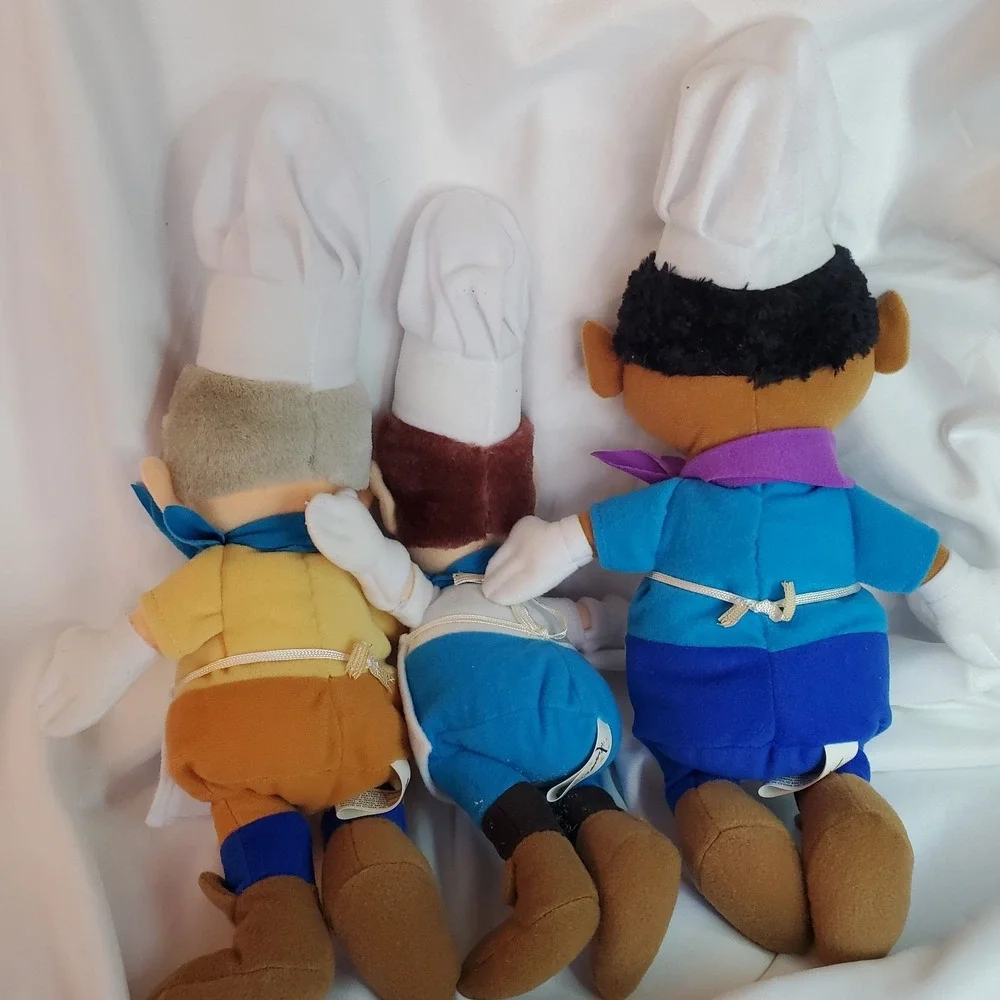 2001 Keebler Elves Plush Animal Fair Dolls Set of‎ 3 Cookie